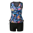 thumbnail image 4 of Birdeem Women Conservative Print Strappy Back Set Two Piece Swimsuits Swimdress, 4 of 6