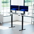 thumbnail image 3 of VIVO Electric 71” x 30” Stand Up Desk Workstation, White Table Top, Black Frame, 3 of 9