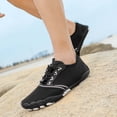 thumbnail image 6 of lnmuld Men Women Barefoot Shoes, Breathable Mesh Shoes for Water Yoga Fitness Hiking Color:Black,Size:7.5, 6 of 8