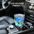 thumbnail image 6 of Lsque Mario Pattern 20oz Car Cup with Lid and Straw, Insulated Coffee Cup with Straw Topper, Spill Proof Travel Coffee Mug, Stainless Steel Tumble, 6 of 8