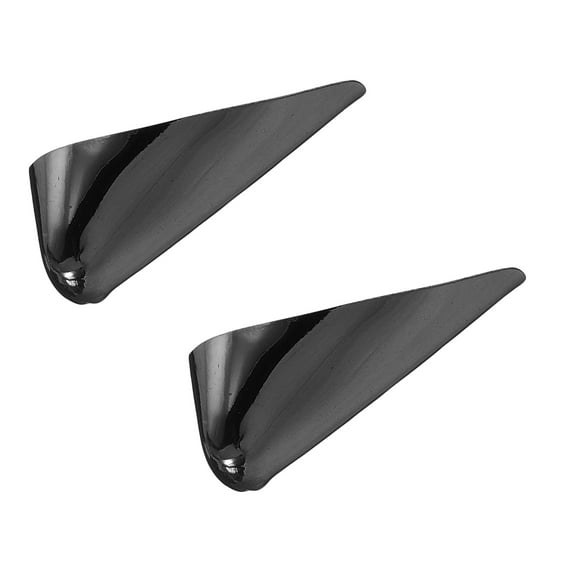 2Pcs Metal Shoes Pointed Protector Pointed Shoe Head Tips Cap for Shoe Protection Repair(Black, 30mm)