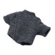 thumbnail image 5 of Camiseta en miniatura coleccionable de moda para exhibición, escala 1:12, para mujer. Gris oscuro, 5 of 9