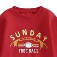 thumbnail image 5 of Toddler Baby Boy Girl Football Outfit CHIEFS SUNDAY Long Sleeve Sweatshirt Jogger Pants Set 2pcs Fall Winter Clothes Comfortable Classic Fit, 5 of 6