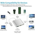 thumbnail image 2 of USB C to HDMI Multiport Adapter,Type C Hub to 4K HDMI with USB 3.0 Port and USB C Charging Port, USB-C to HDMI Adapter for MacBook Air/MacBook Pro/ipad pro/Galaxy S10/S9/Surface Book 2/Go/Pro 7, 2 of 9