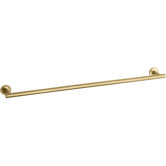 Kohler K-14437 Purist 30" Towel Bar - Vibrant Brushed Moderne Brass