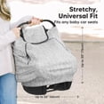 thumbnail image 4 of Cobertor universal para asiento de auto para bebé KeaBabies Warmzy, 4 of 9