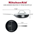 thumbnail image 2 of Kitchen Aid Hard Anodized 25cm Fry Pan, 2 of 6