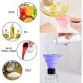 thumbnail image 3 of entonnoir Pliables De Cuisine Silicone, 4 Tailles D'entonnoir Petit Et Grand Entonoir Pour Transfert Liquide Alimentaire(s / M / L / Xl), 3 of 5
