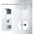 thumbnail image 4 of Chrome Plastic Adjustable Height Square Shower Slider Bar Replacement Head Support Rail Stand Bathroom Accessory, 4 of 5