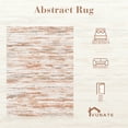 thumbnail image 3 of VUNATE 9'x12' Abstract Area Rugs for Living Room Washable Modern Carpet Non Slip Soft Indoor Throw Rug for Bedroom Dinning Room Orange, 3 of 8