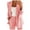 Pink, variant on DTBPRQ 2024 Womens Blazers Casual Long Sleeve Open Front Lapel Collar Summer Cardigan Solid Color Work Office Jacket Summer Outwear
