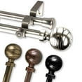 thumbnail image 2 of InStyleDesign  Desmond Adjustable Double Curtain Rod satin nickel 28-48 Inch, 2 of 5
