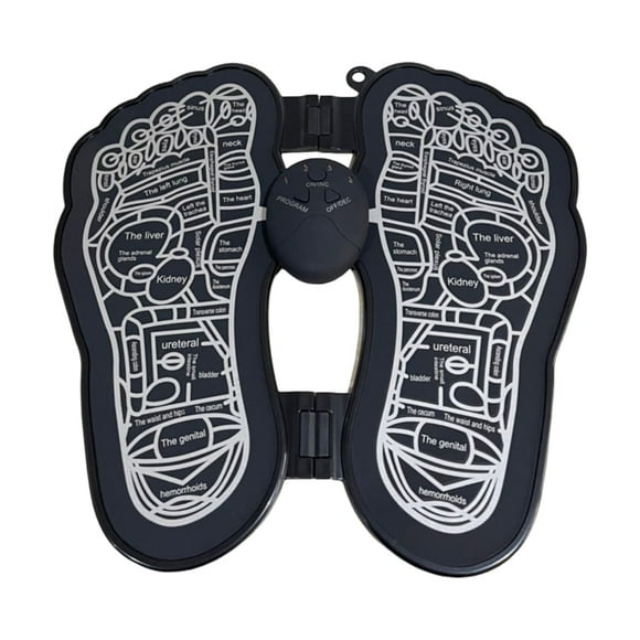 Intelligent Feet Massager Booster Leg Blood Circulation & Relief Fatigue USB Rechargeable Black Rechargeable