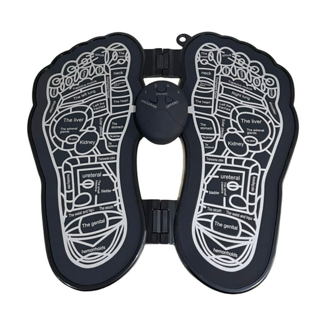 Intelligent Feet Massager Booster Leg Blood Circulation & Relief Fatigue USB Rechargeable Black Rechargeable