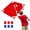 Red, variant on Portable Cornhole Board Set with 6 Bean Bags Corn Hole Toss Game Cornhole Games for Indoor and Outdoor Parties, Ideal for Kids, Adults, Camping Travel, Parties, Beach, Yard (Blue)