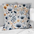 thumbnail image 2 of Designart "Blue White Cottage Floral Elegance" Floral Printed Throw Pillow, 2 of 5