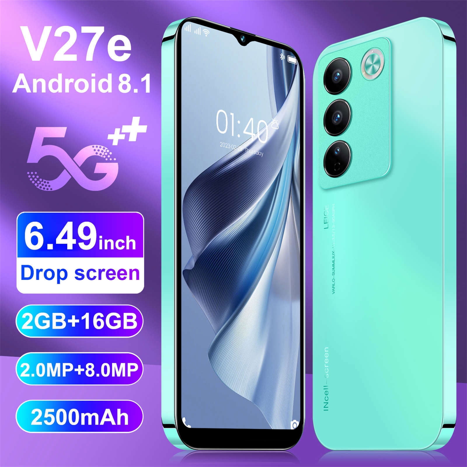HOMBOTI Cell Phone Clearance Unlocked Phone V27e Android