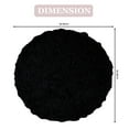 thumbnail image 4 of Home Weavers Modesto Collection 100% Cotton Tufted Round Round Bath Rugs, Extra Soft and Absorbent Round Bath Rugs, Non-Slip Round Bath Mats, Machine Washable 30" Round, Black, 4 of 5