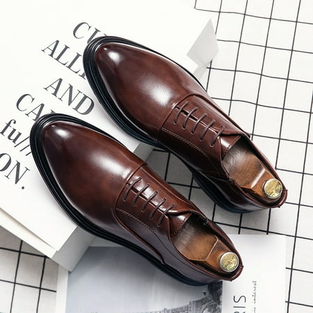 

Men‘s Classic Pointed Toe Oxford Formal Shoes Dress Shoes Valentine Day Gift