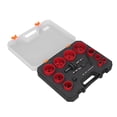 thumbnail image 2 of Hole Saw Kit, Versatile Faster Cutting Metal Hole Saw Set Tool Less Installation Alternating Tooth Sizes HSS  For Metal, 2 of 8