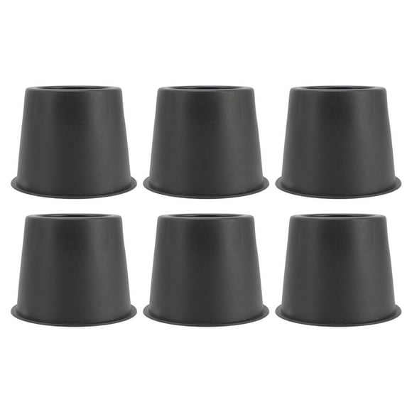 Heaveant 6 PCS Anti Vibration Pads, Anti Slip Furniture Pads, Protecteurs De Sol Et Bouchons pour Table Armoire Lit, 3in Noir Rond