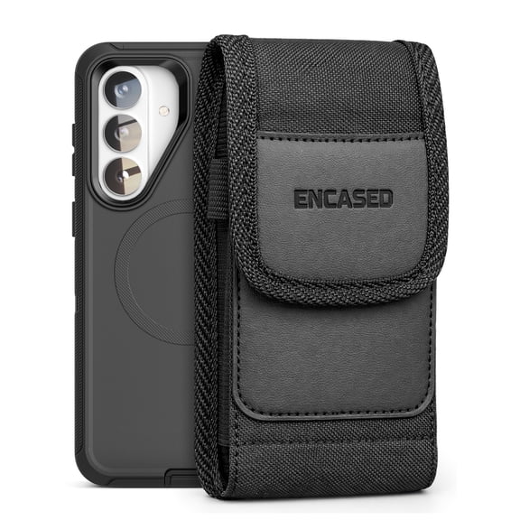 Encased Holster for Samsung Galaxy S26 Plus (2-in-1) Full Body Protective Phone Case & Belt Clip Pouch (Black)