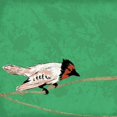thumbnail image 2 of Grey, Jace 20x20 White Modern Wood Framed Museum Art Print Titled - Birds on branch, 2 of 4