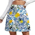 thumbnail image 2 of Fruit Print Skirt Yellow Lemon Aesthetic Casual Skirts Ladies Trendy Mini Skirt Design Sko, 2 of 7