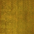 thumbnail image 1 of Ahgly Company Machine Washable Indoor Square Oriental Yellow Industrial Area Rugs, 4' Square, 1 of 4