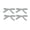 Grey, variant on 3.25 Inch Satin Ribbon Hair Bows with Alligator Clips, Set of 4