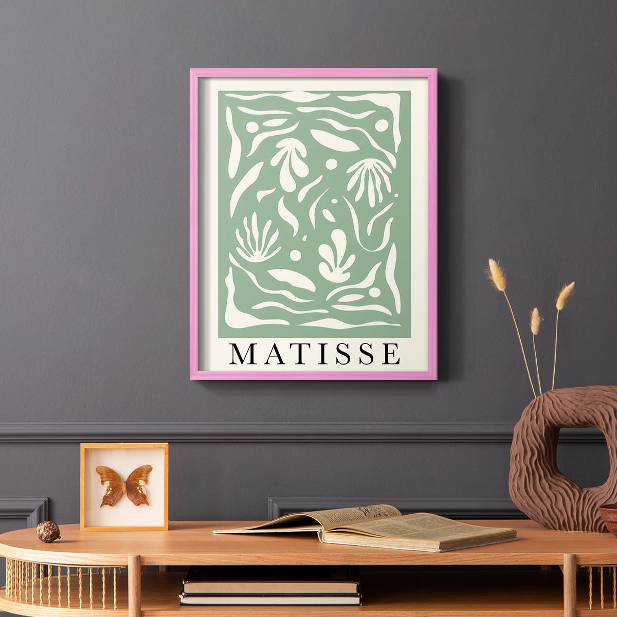Matisse CLXXXIV Framed Print in Pink Solid Wood 11 x 14 Framed Print