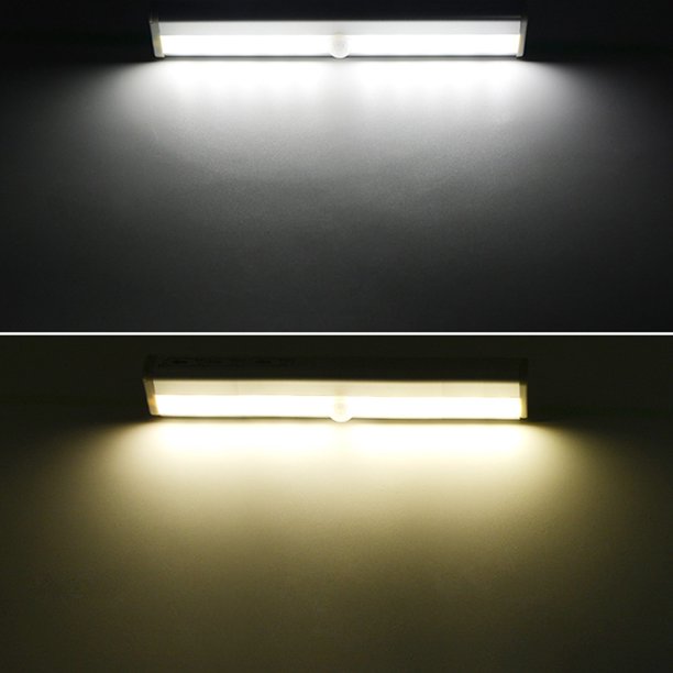 Xihbxyly Oferta Del Dia Luz Led Sensor Inteligente Corporal, Barra de Luz Nocturna Magnética, Modelos de Batería, Luces para Armario, Luces de Acampada, Luces de Paso