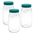 thumbnail image 1 of Le Parfait Screw Top Jar Wide Mouth French Glass Jar | Ideal for Food and Soup Storage, Canning, Flour, Brown Sugar, and other Baking Supplies (2L/64, 1 of 5