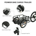 PEXMOR Foldable Bike Cargo Trailer with Universal Bike Hitch, Bicycle