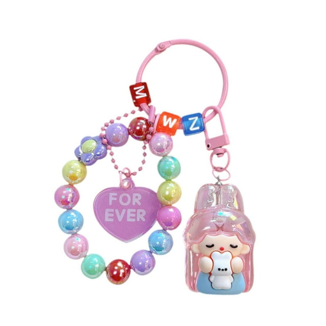 Llavero de conejita, ideal como recuerdo de fiesta para niñas, amigas y amantes. Rosa