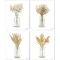 thumbnail image 1 of Great Art Now Dried Flower Yellow by Bannarot 4 Piece Canvas Art Set Each 12"W x 15"H, 1 of 5