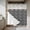 Black, variant on Teal Blue Stripes Ombre No Hook Shower Curtain Waterproof,Bathroom Curtains with Snap in Liners and See Through Top Window,Gradient White Geometric Ocean Wave Hotel Bathtub Curtains Shower 54"Wx78"L