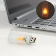 thumbnail image 2 of Flickering Flame Light Bulbs Usb Candles Flameless Tea Lights Candles Flickering Bright Tealights for Indoor Outdoor Home Party Decor 1PC Frosted, 2 of 8