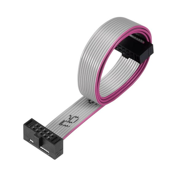 IDC Wire Flat Ribbon Cable FC/FC Female Connector A-type 10Pins 1.27mm Pitch 20cm Long