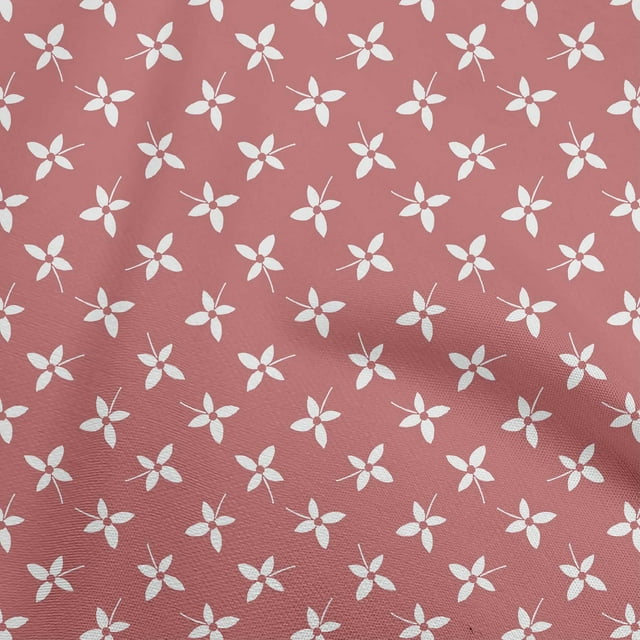 oneOone Tissu en Rayonne Rose à Fleurs Matériel de Couture Tissu Imprimé au Mètre 56 Pouces de Large