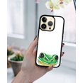 thumbnail image 5 of FINCIBO Soft Rubber Protector Cover Case for Apple iPhone 14 Pro 6.1" 2022, Green Frog, 5 of 5