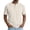 Beige, variant on Mens Henley T-Shirts Textured Panels Big and Tall T-Shirts Everyday Wear Breathable T-Shirts