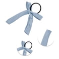 thumbnail image 3 of Unique Bargains 1 Pc Fashion Solid Bow Ribbon Hair Elastic Band Blue, 3 of 5