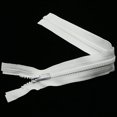 thumbnail image 4 of shiyou-2PCS #5 34 Inch Separating Jacket Zippers for Sewing Coats Jacket Zipper White Molded Plastic Zippers Bulk (34" 2pc), 4 of 4