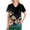 01-Black, variant on Maternity Scrubs for Nurses,Women's V-Neck Scrub Tops Short Sleeve with Pockets - Floral Printed Nurse Medical Work Uniform Blouse - Pink - XXXXL