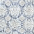 thumbnail image 6 of No. 918 Lido Global Inspired Medallion Semi-Sheer Grommet Curtain Panel, 48"W X 84"L, Blue, 6 of 6
