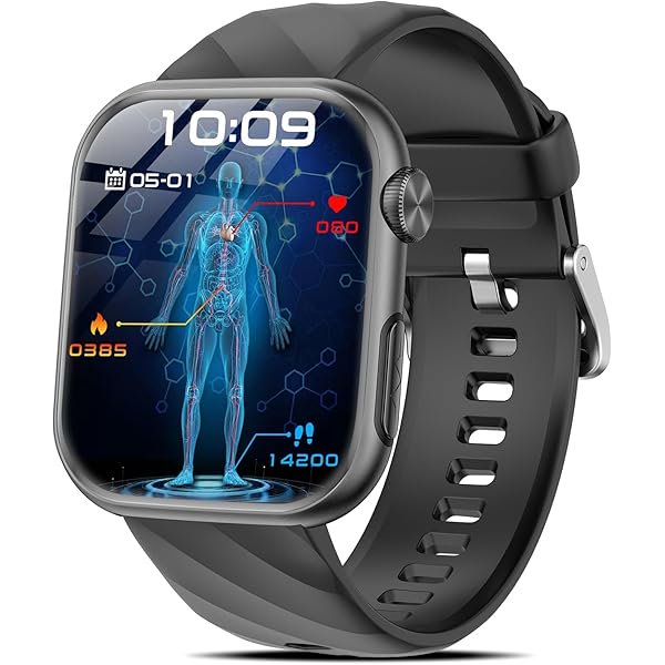 wonima11 2025 Smartwatch for Men Women Bluetooth Call/Make Calls,1.97" AMOLED Screen Smart Watches with 24/7 Heart Rate/Sleep Monitor,50+ Sports Modes Fitness Watch for Android iOS(Starry Black)
