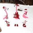thumbnail image 2 of Haute Decor Outdoor Metal Caroling Flamingos Trio Yard Christmas Decoration, 2 of 3