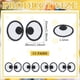 thumbnail image 2 of 20 pares de parches de poliéster con forma de ojos en blanco y negro, bordados, para planchar, con dibujos de ojos, accesorios para disfraces, chaquetas, ropa y accesorios de bricolaje., 2 of 9