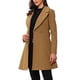 thumbnail image 4 of INSPIRE CHIC Abrigo Elegante para Mujer con Cuello Chal, Abrigo Largo con Cinturón de Invierno, M Marrón, 4 of 6